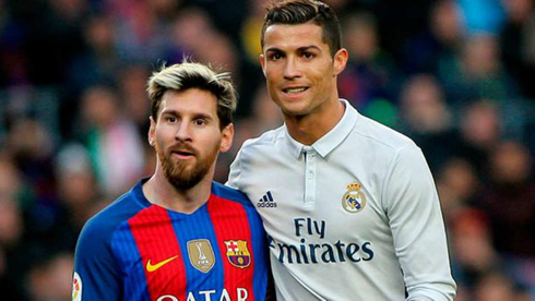 Messi and Ronaldo in Barcelona vs Real Madrid