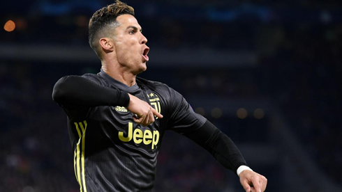 Cristiano Ronaldo scoring for Juventus