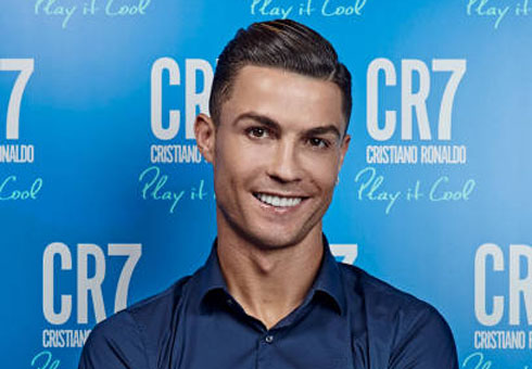 Cristiano Ronaldo in an advertising campaign for CR7 fragances