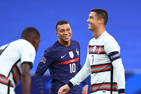 Mbappé and Ronaldo in France vs Portugal