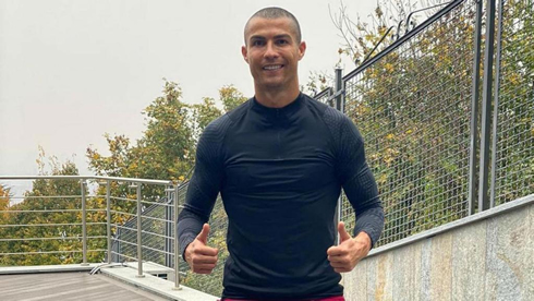 Cristiano Ronaldo still training outside after testing positive to COVID-19