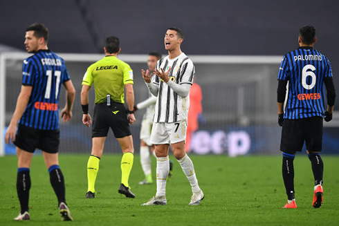 Cristiano Ronaldo frustration in the Serie A