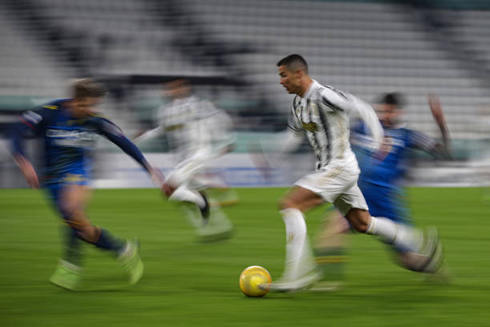 Cristiano Ronaldo in full speed