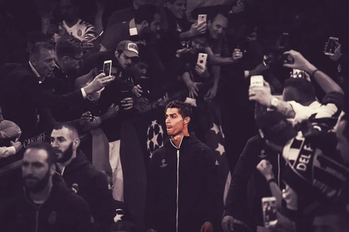 Cristiano Ronaldo the centre of attentions