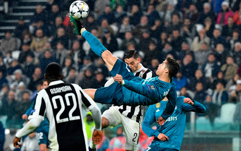 Cristiano Ronaldo bicycle kick goal in Real Madrid vs Juventus