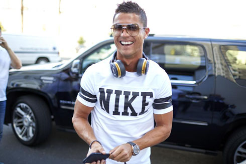 Cristiano Ronaldo enjoying life