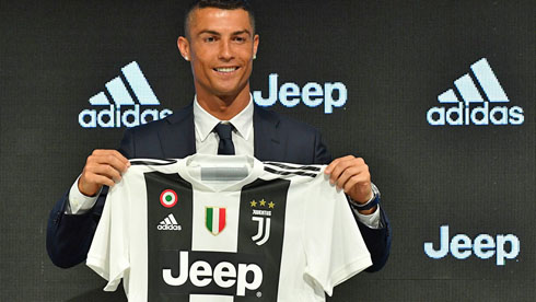 Cristiano Ronaldo after signing for Juventus