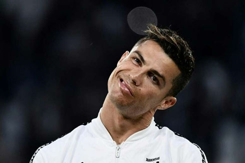 Cristiano Ronaldo focusing before a match