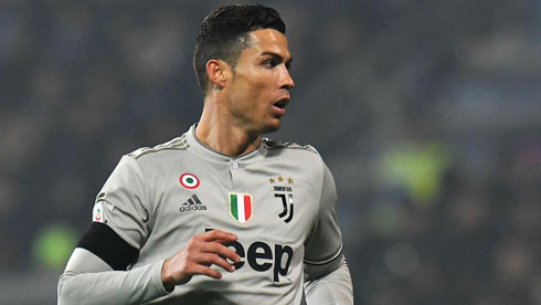 Cristiano Ronaldo playing for Juventus