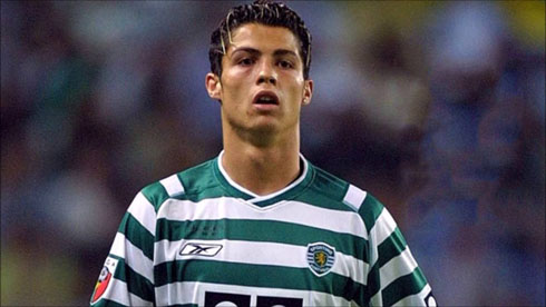Cristiano Ronaldo playing for Sporting