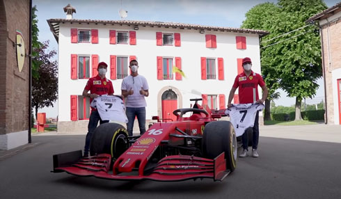 Cristiano Ronaldo at Ferrari