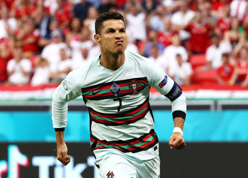 Cristiano Ronaldo scores twice in the EURO 2020 debut against Hungary