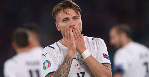 Ciro Immobile Italy's centre forward in the EURO 2020