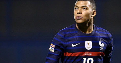 Kylian Mbappé France number 10