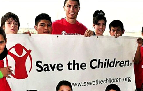 Cristiano Ronaldo associates with Save the Children