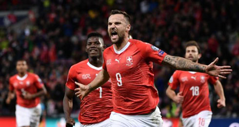 Seferovic scores for Switzerland in EURO 2020