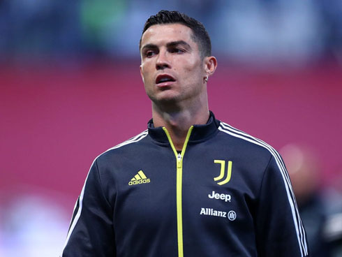 Cristiano Ronaldo wearing Juventus tracking suit