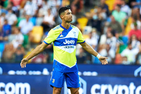 Cristiano Ronaldo frustration in Udine