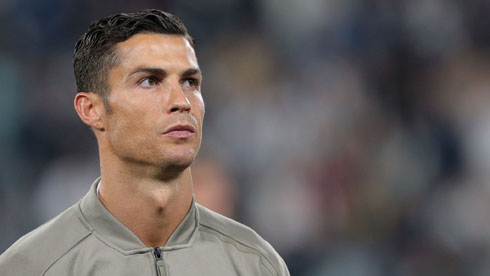 Cristiano Ronaldo focused before a game