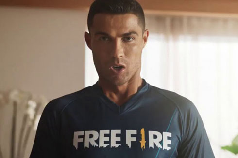 Cristiano Ronaldo free fire shirt