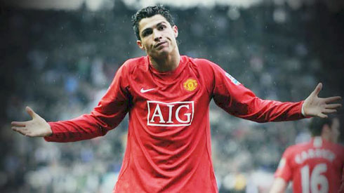 Cristiano Ronaldo reaction in Man United