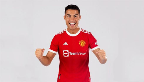 Cristiano Ronaldo Manchester United player in 2021