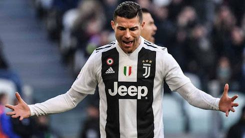 Cristiano Ronaldo despair in a game for Juventus