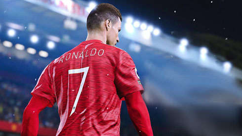 Cristiano Ronaldo wearing new Man United number 7 jersey