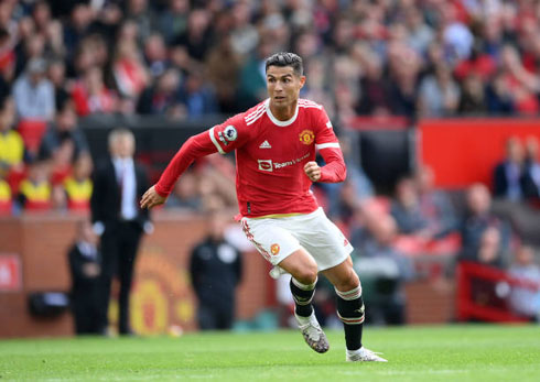 Cristiano Ronaldo in action for Man Utd in 2021 vs Newcastle