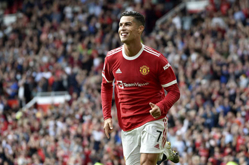 Cristiano Ronaldo happy again at Old Trafford