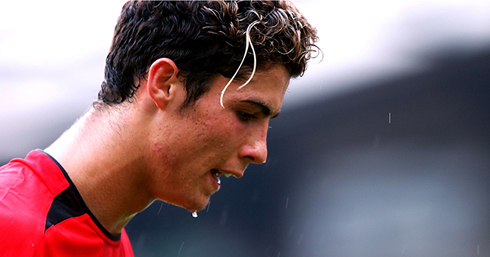 Cristiano Ronaldo in his first spell at Man United