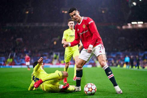 Cristiano Ronaldo in action in Man United vs Villarreal