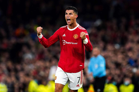 Cristiano Ronaldo scores in the Champions League