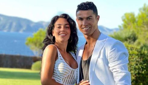 Cristiano Ronaldo and his girlfriend Georgina Rodriguez