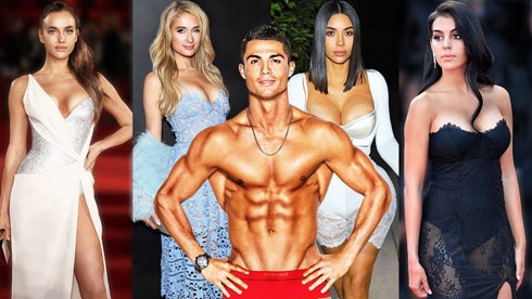 Cristiano Ronaldo and his girlfriends