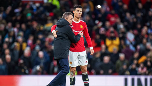 Cristiano Ronaldo and Ralf Rangnick