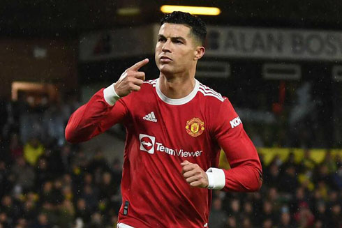 Cristiano Ronaldo scores at Old Trafford