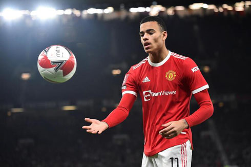 Mason Greenwood in United in 2022