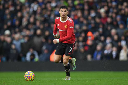 Cristiano Ronaldo in action for Man United in 2022