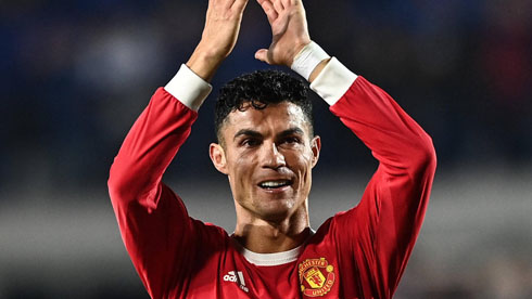 Cristiano Ronaldo at the end of the game
