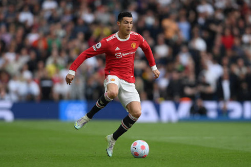 Cristiano Ronaldo in action for Man Utd