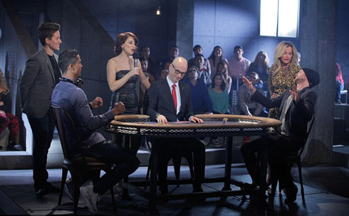Cristiano Ronaldo playing poker against other celebrities