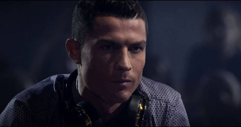 Cristiano Ronaldo poker face