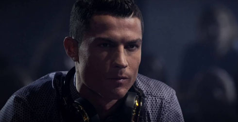 Cristiano Ronaldo poker face