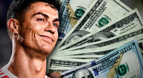 Cristiano Ronaldo making a lot of money