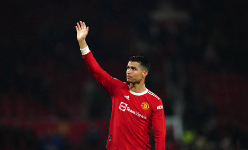 Cristiano Ronaldo gesture towards the fans