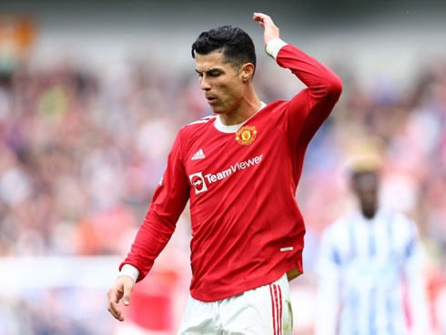 Cristiano Ronaldo angry and upset at Man United in 2022