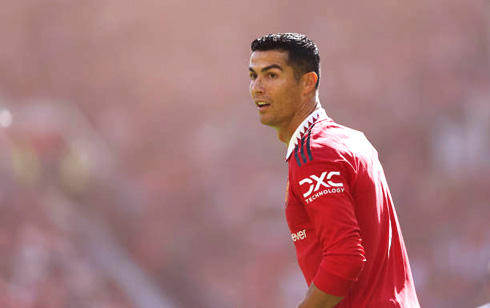 Cristiano Ronaldo in action for United pre-season in 2022-23