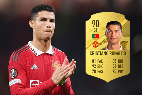 Cristiano Ronaldo FIFA 23 ratings revealed