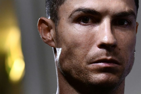Cristiano Ronaldo serious face